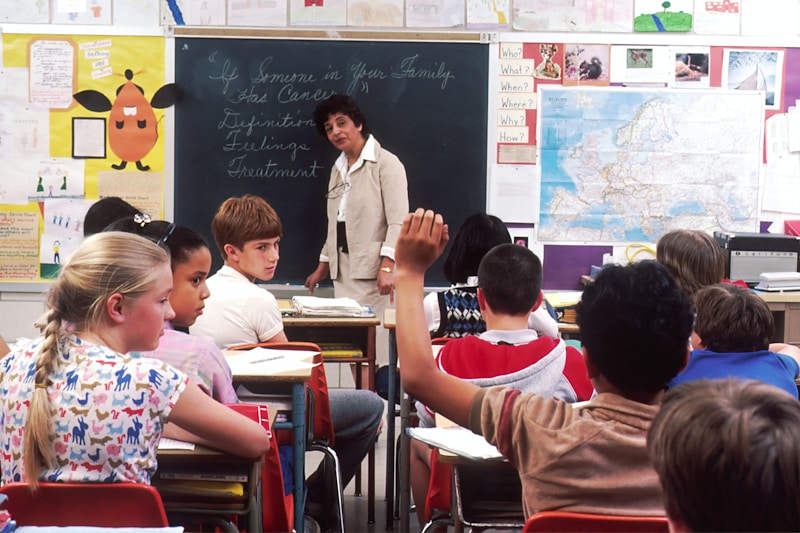 Teacher with toddlers in class
